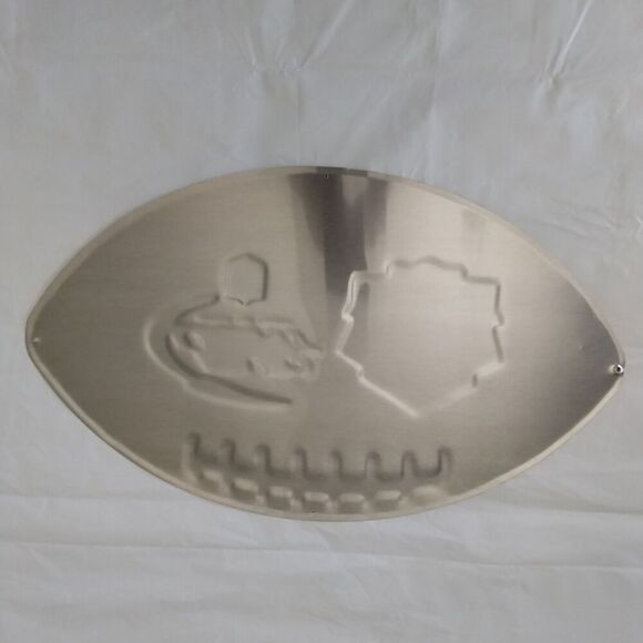 Bud Light Steel Sign Official Sponsor Hall Of Fame Canton Ohio 15" X 25" #S001 - Picture 2 of 9